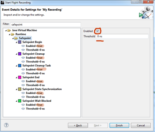 Start Flight Recording window